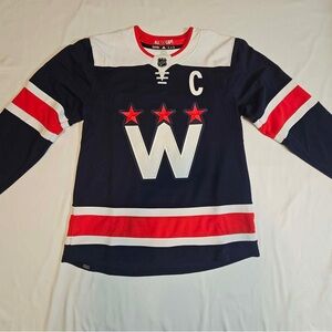 Washington Capitals Ovechkin Adidas Alt Prime Green NHL Hockey Jersey Sz 52